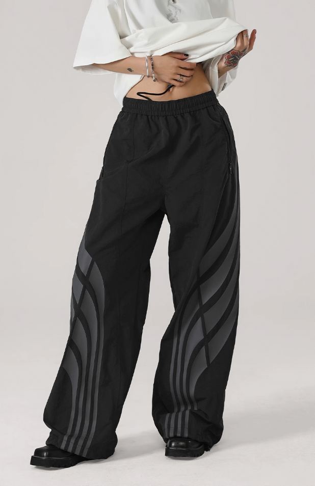 JHYQ Striped Paratrooper Sports Pants