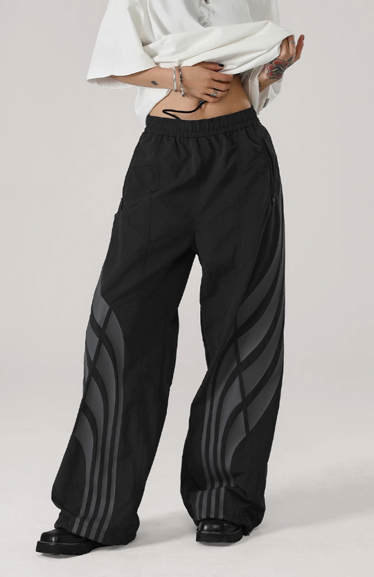 JHYQ Striped Paratrooper Sports Pants