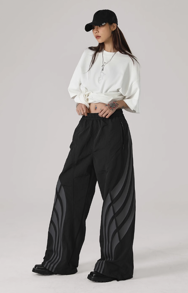 JHYQ Striped Paratrooper Sports Pants