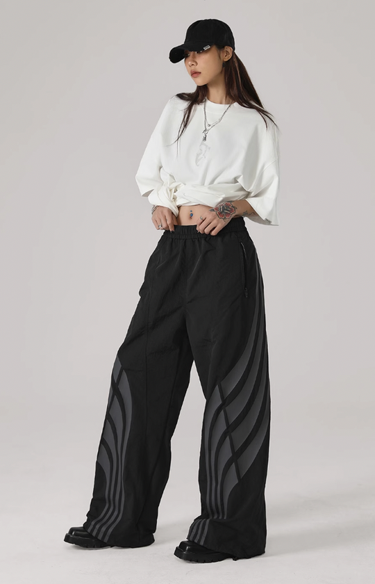 JHYQ Striped Paratrooper Sports Pants