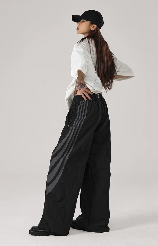 JHYQ Striped Paratrooper Sports Pants
