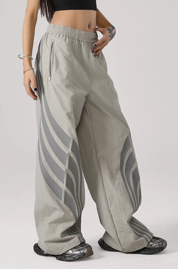 JHYQ Striped Paratrooper Sports Pants