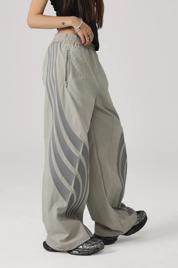 JHYQ Striped Paratrooper Sports Pants