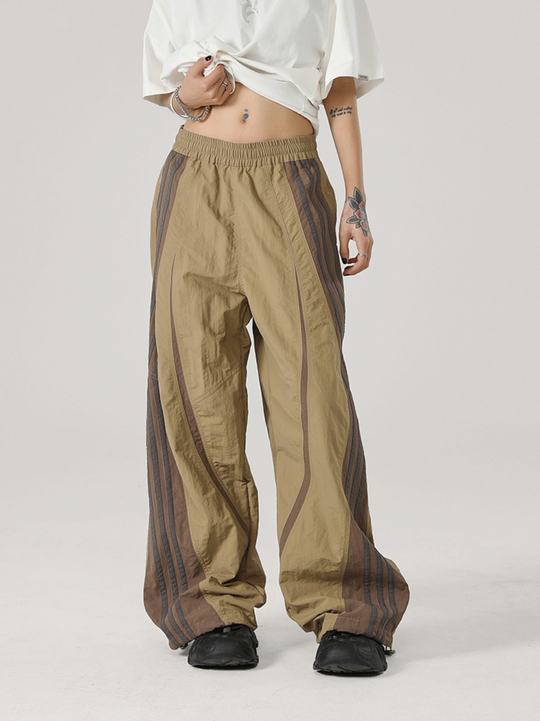 JHYQ Striped Paratrooper Work Sports Pants