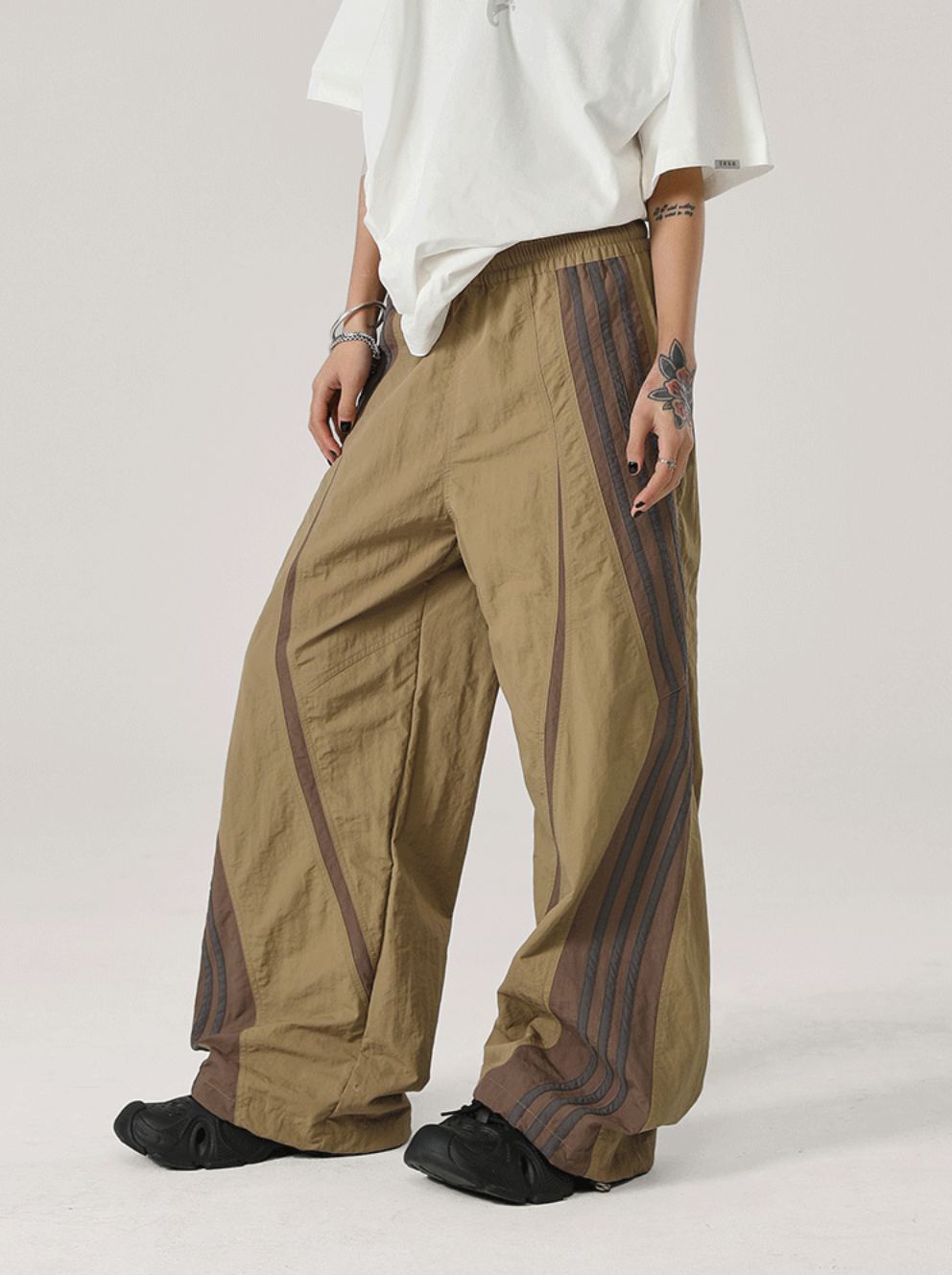 JHYQ Striped Paratrooper Work Sports Pants