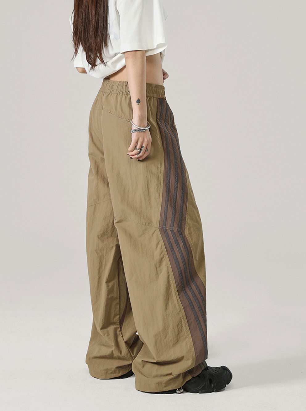 JHYQ Striped Paratrooper Work Sports Pants