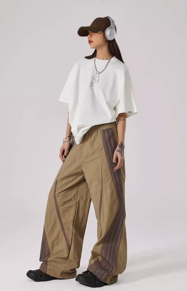 JHYQ Striped Paratrooper Work Sports Pants