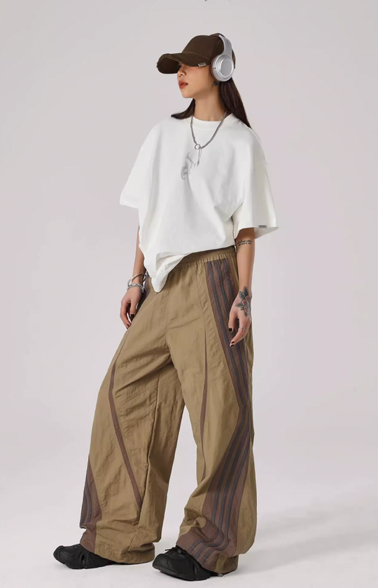 JHYQ Striped Paratrooper Work Sports Pants