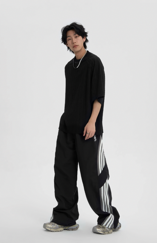 JHYQ Striped Paratrooper Sports Rushing Pants