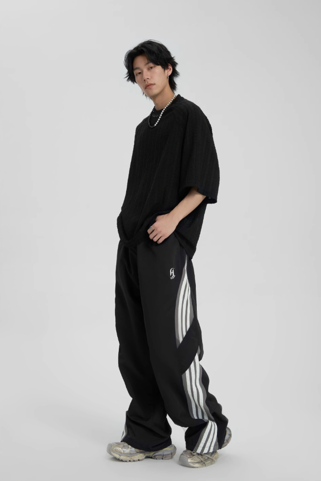 JHYQ Striped Paratrooper Sports Rushing Pants