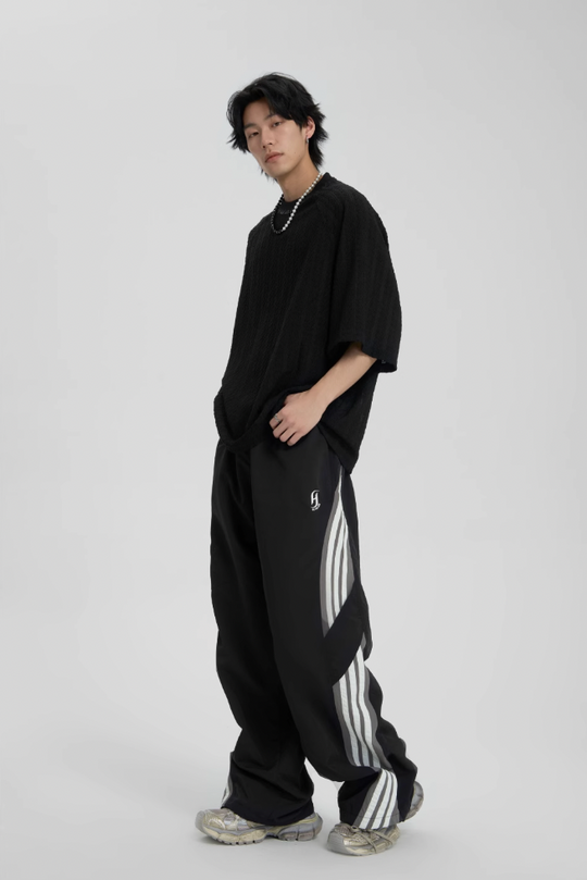 JHYQ Striped Paratrooper Sports Rushing Pants