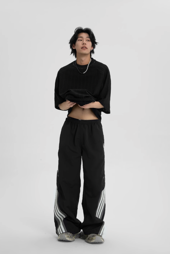 JHYQ Striped Paratrooper Sports Rushing Pants