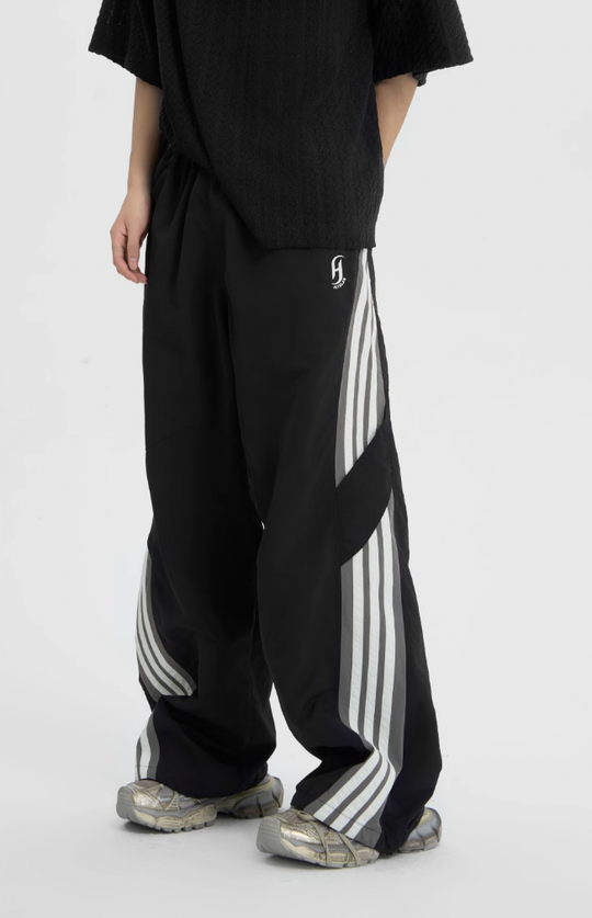 JHYQ Striped Paratrooper Sports Rushing Pants