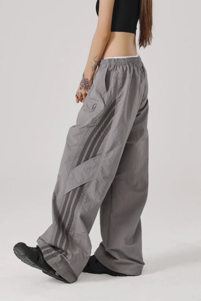 JHYQ Striped Paratrooper Sports Rushing Pants
