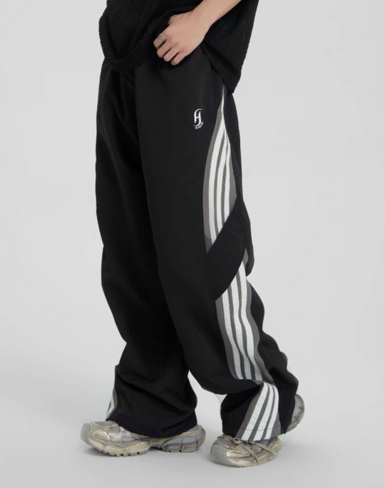 JHYQ Striped Paratrooper Sports Rushing Pants