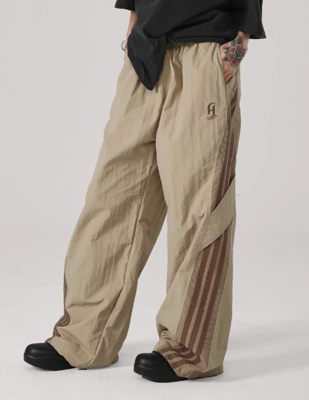 JHYQ Striped Paratrooper Sports Rushing Pants