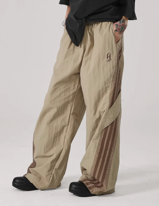 JHYQ Striped Paratrooper Sports Rushing Pants