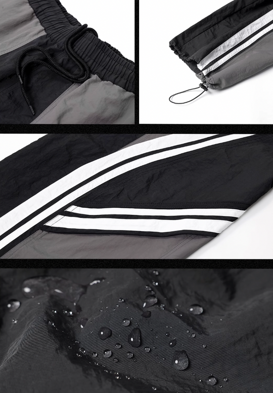 JHYQ 3 Color Striped Paratrooper Sports Pants