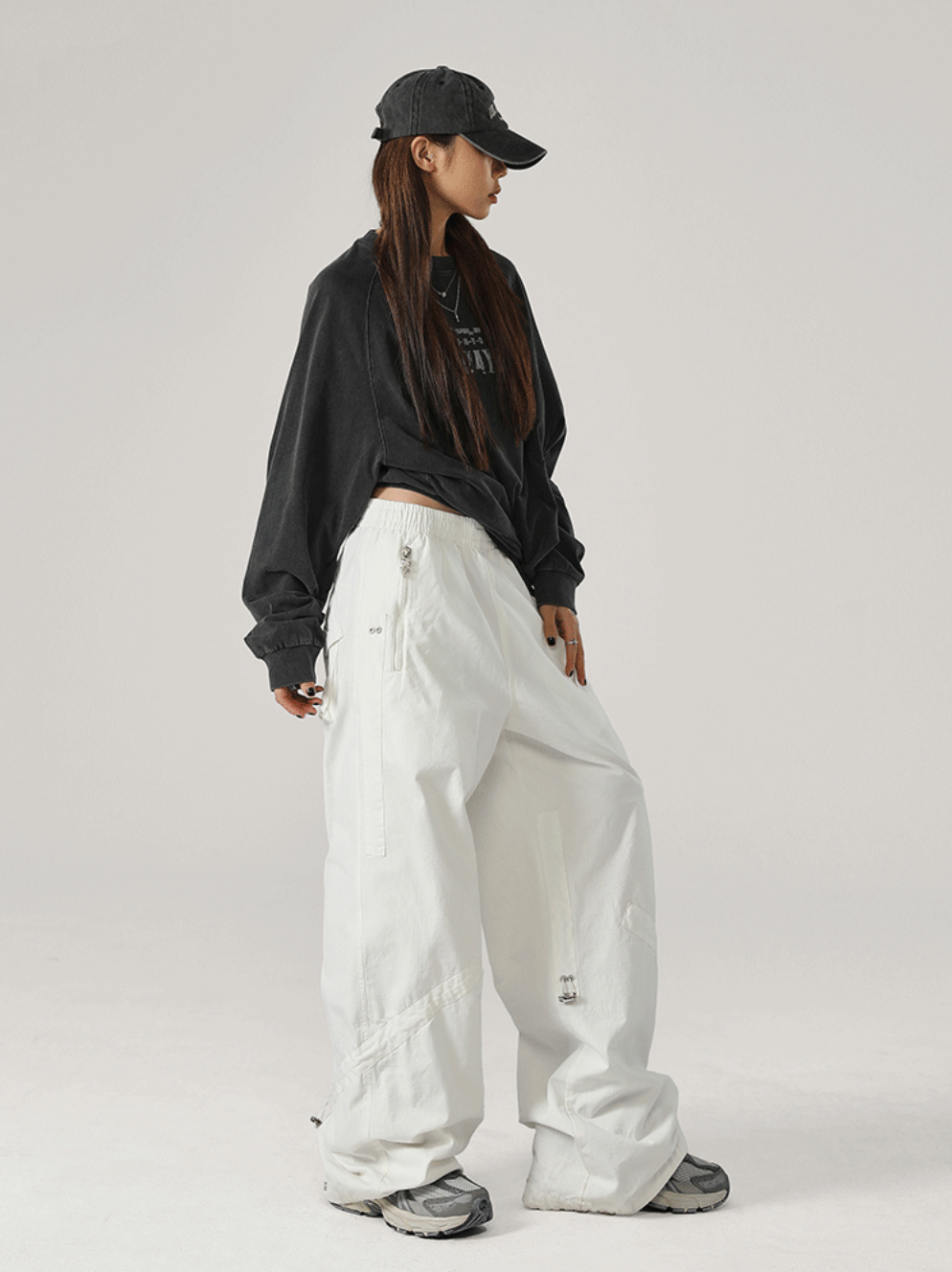 JHYQ Solid Color Square Paratrooper Work Pants