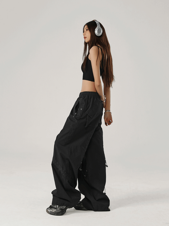 JHYQ Solid Color Square Paratrooper Work Pants