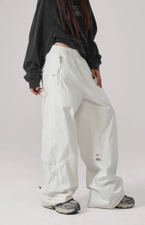 JHYQ Solid Color Square Paratrooper Work Pants