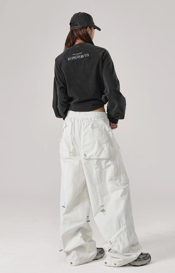 JHYQ Solid Color Square Paratrooper Work Pants