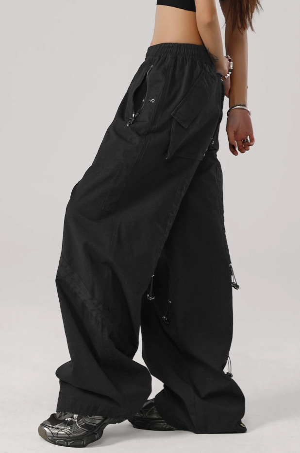 JHYQ Solid Color Square Paratrooper Work Pants