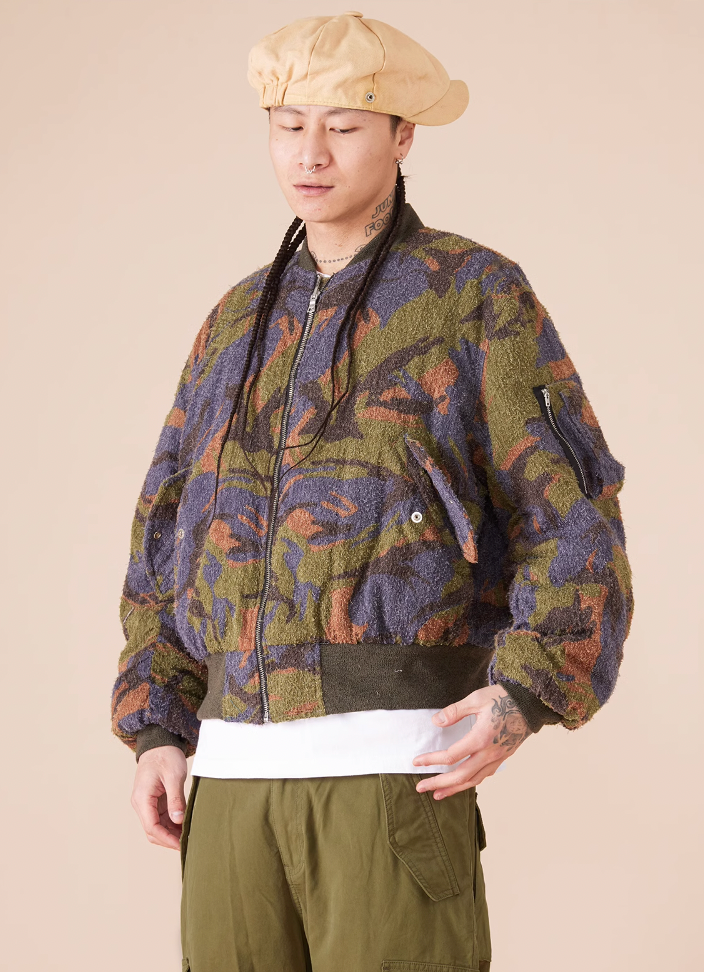EVILKNIGHT(EK) Camouflage Reversible MA-1 Air Force Bomber Jacket