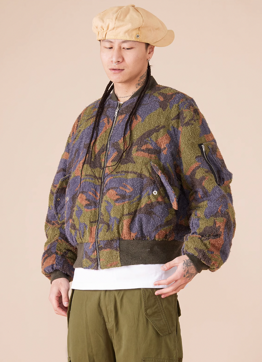 EVILKNIGHT(EK) Camouflage Reversible MA-1 Air Force Bomber Jacket