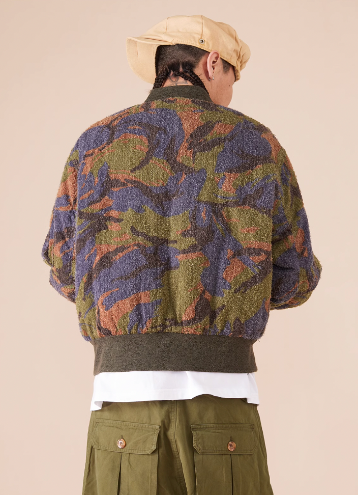 EVILKNIGHT(EK) Camouflage Reversible MA-1 Air Force Bomber Jacket