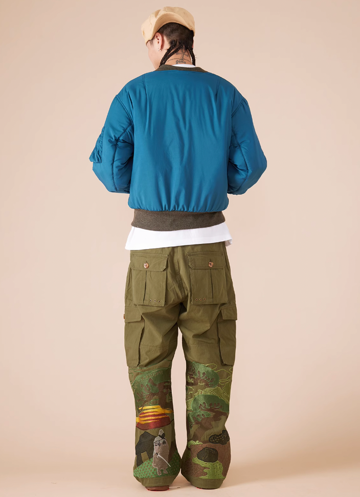 EVILKNIGHT(EK) Camouflage Reversible MA-1 Air Force Bomber Jacket