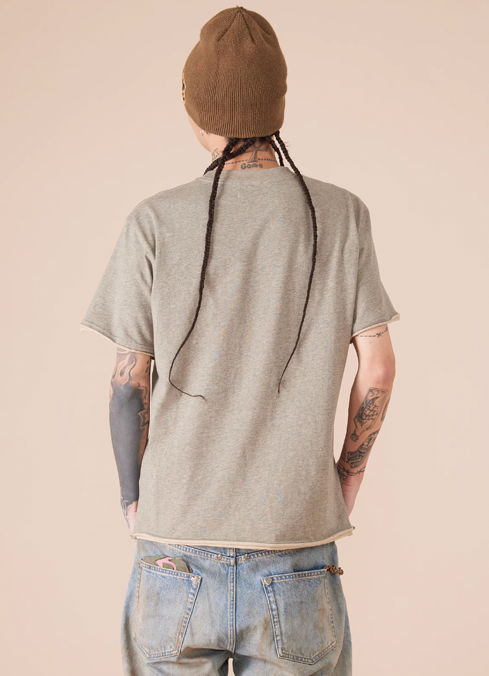 EVILKNIGHT(EK) Cross Logo Cut Off Tee