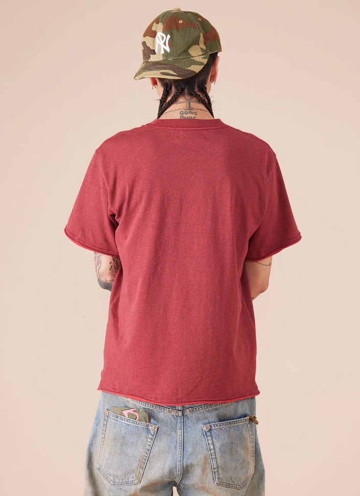 EVILKNIGHT(EK) Cross Logo Cut Off Tee