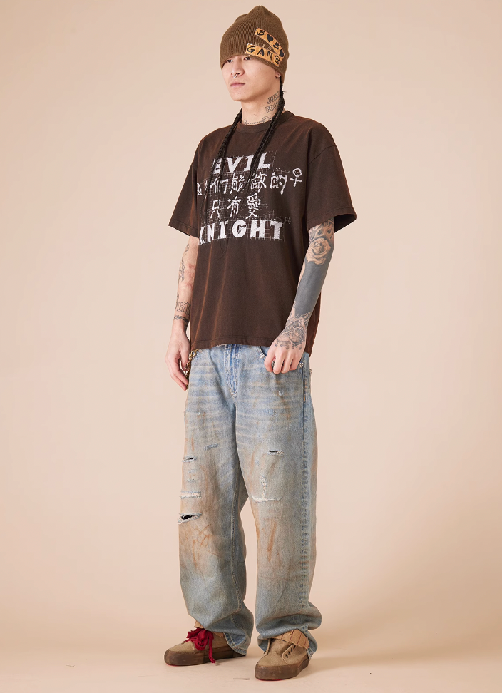 EVILKNIGHT(EK) "All We Can Do Is Love" Slogan Tee