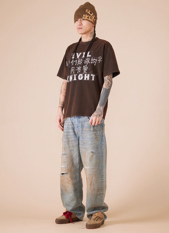 EVILKNIGHT(EK) "All We Can Do Is Love" Slogan Tee