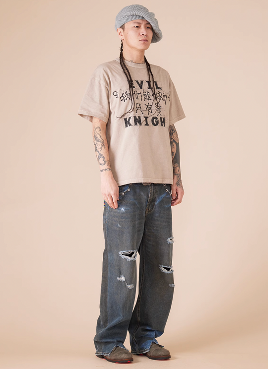 EVILKNIGHT(EK) "All We Can Do Is Love" Slogan Tee