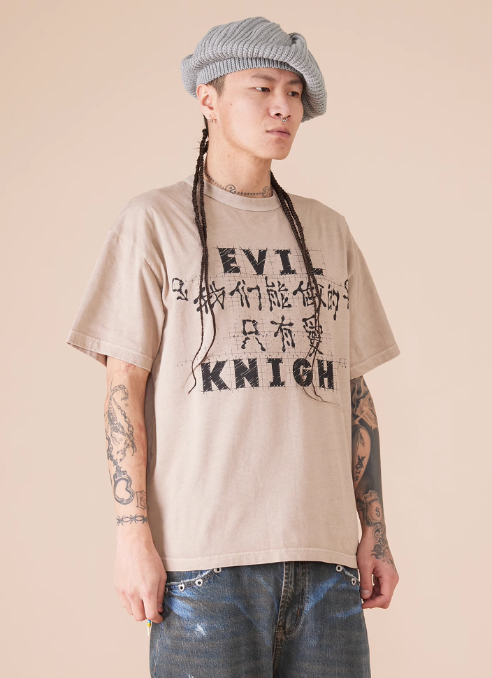 EVILKNIGHT(EK) "All We Can Do Is Love" Slogan Tee