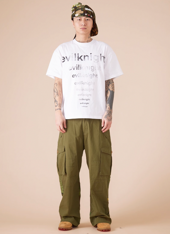 EVILKNIGHT(EK) Slogan Printed Tee