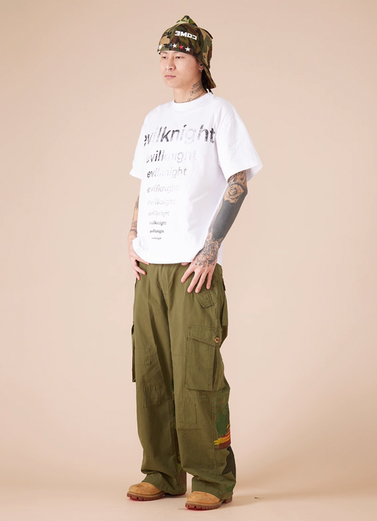 EVILKNIGHT(EK) Slogan Printed Tee