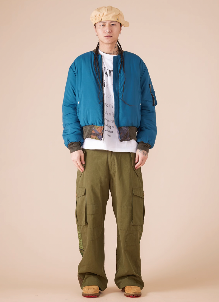 EVILKNIGHT(EK) Knight Heavy Embroidery Craft Pockets Work Cargo Pants