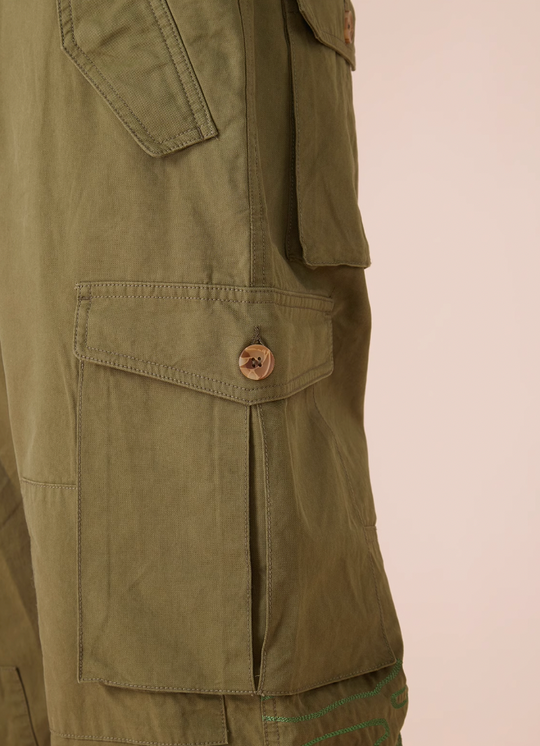 EVILKNIGHT(EK) Knight Heavy Embroidery Craft Pockets Work Cargo Pants