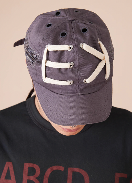 EVILKNIGHT(EK) Peach Heart Buckle String Logo Cap