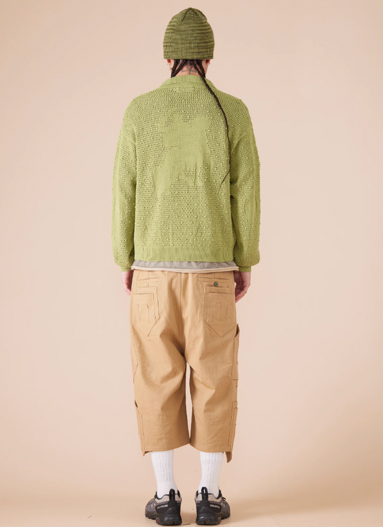 EVILKNIGHT(EK) Polka Dot Openwork Cross Knight Jumpers Cardigan