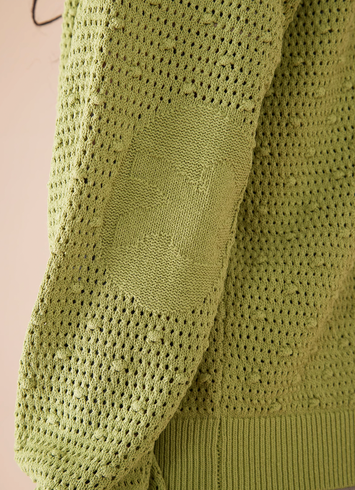 EVILKNIGHT(EK) Polka Dot Openwork Cross Knight Jumpers Cardigan