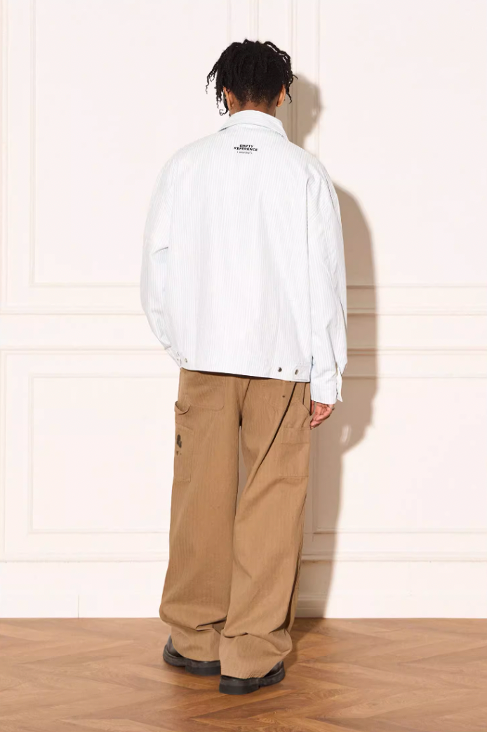 EMPTY REFERENCE Mottled Sketch Doberman Striped Jacket