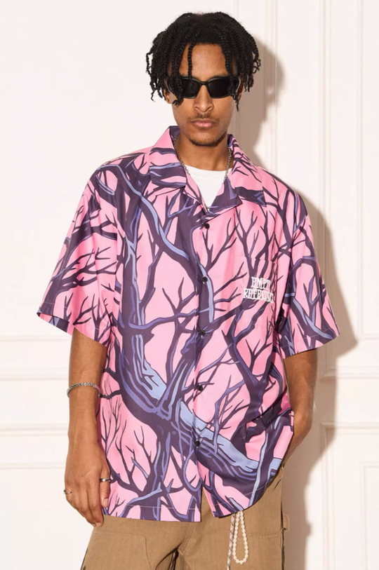 EMPTY REFERENCE Tree Branch Short Sleeve Shirt