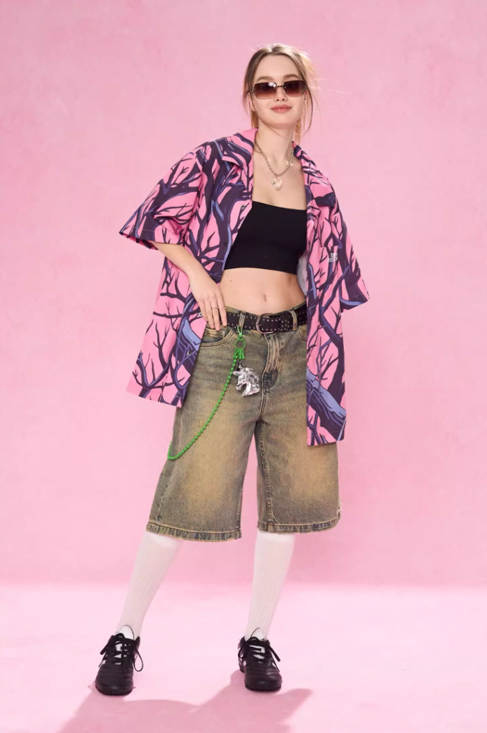 EMPTY REFERENCE Tree Branch Short Sleeve Shirt