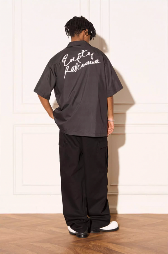 EMPTY REFERENCE Rottweiler Dog Print Short Sleeve Shirt