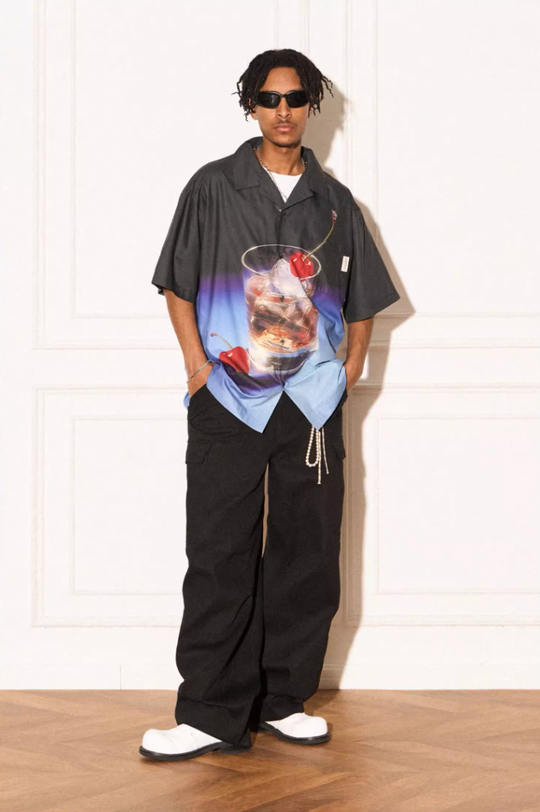 EMPTY REFERENCE Fantasy Wine Glass Short Sleeve Shirt