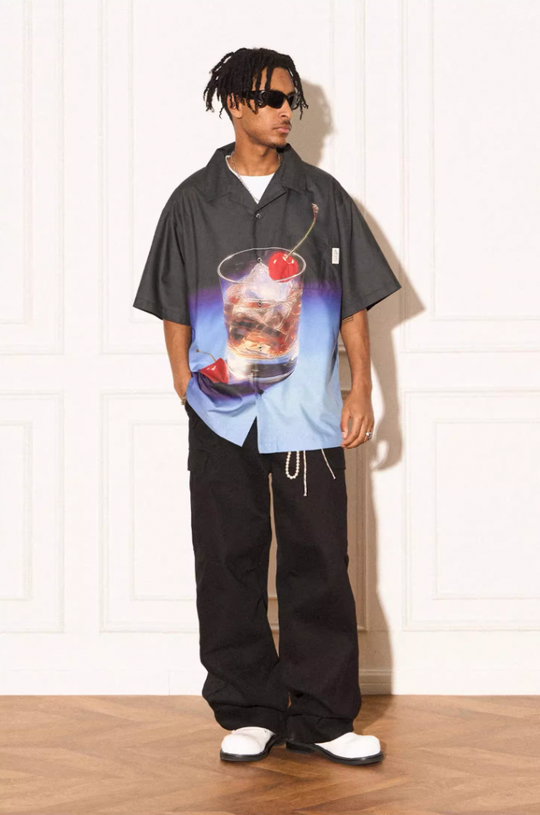 EMPTY REFERENCE Fantasy Wine Glass Short Sleeve Shirt